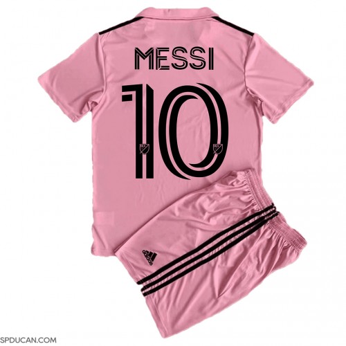 Dječji Nogometni Dres Inter Miami Lionel Messi #10 Domaci 2023-24 Kratak Rukav (+ Kratke hlače)